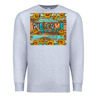 Heather Grey Welcome fall Premium Sweatshirt - Artiststas