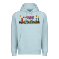 Blue Mist battery life of a teacher libbey glass Premium Hoodie - BundleAndBundleShop