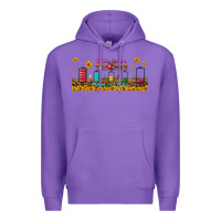Purple battery life of a teacher libbey glass Premium Hoodie - BundleAndBundleShop