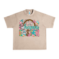 French Oak Happy Easter Nurse Easter Day Urban Heavy Tee - HowdyJamesFarm