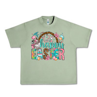 Oil Green Happy Easter Nurse Easter Day Urban Heavy Tee - HowdyJamesFarm