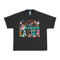 Pigment Black Happy Easter Nurse Easter Day Urban Heavy Tee - HowdyJamesFarm