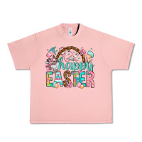 Salmon Happy Easter Nurse Easter Day Urban Heavy Tee - HowdyJamesFarm