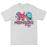 Dove Grey 100 mermazing days Premium Tee - Artiststas