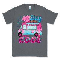 Charcoal Heather Stay cool with ice cream van summer Classic Tee - NancyCooperArtShop