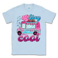 Dusty Blue Stay cool with ice cream van summer Classic Tee - NancyCooperArtShop