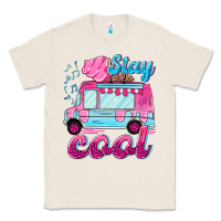 Natural Stay cool with ice cream van summer Classic Tee - NancyCooperArtShop