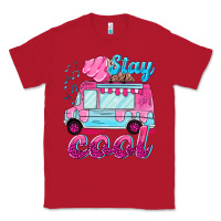 Red Stay cool with ice cream van summer Classic Tee - NancyCooperArtShop