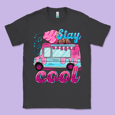 Stay Cool With Ice Cream Van Summer Classic Tee Designed By Nancycooperartshop