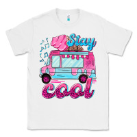 White Stay cool with ice cream van summer Classic Tee - NancyCooperArtShop