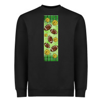 Black american football with lightning bolt  pen wrap Heavyweight Sweatshirt - BundleAndBundleShop