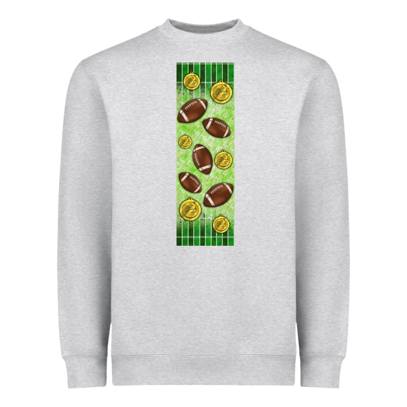 American Football With Lightning Bolt  Pen Wrap Heavyweight Sweatshirt by BundleAndBundleShop | Teevron