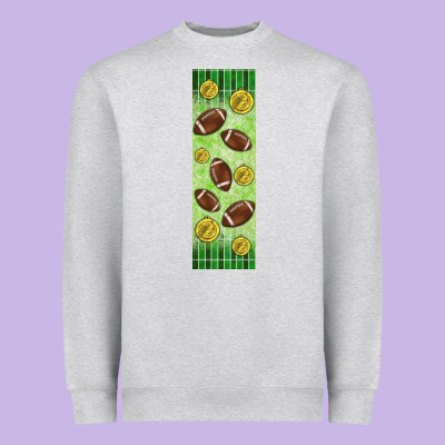 American Football With Lightning Bolt  Pen Wrap Heavyweight Sweatshirt Designed By Bundleandbundleshop
