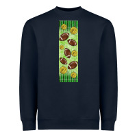 Navy american football with lightning bolt  pen wrap Heavyweight Sweatshirt - BundleAndBundleShop