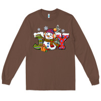 Chestnut christmas joy snowman Long Sleeve Tee - CowGirlArtShop