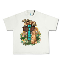 Pistachio He is risen Bunny Cross Easter Day Urban Heavy Tee - HowdyJamesFarm