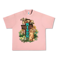 Salmon He is risen Bunny Cross Easter Day Urban Heavy Tee - HowdyJamesFarm
