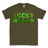 Army Green lucky vibes Classic Tee - RanaPortraitStore