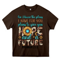 Chocolate Brown for i know the plans i have for you plans to give you hope and a futur Heavy Core Tee - JahusDesignShop