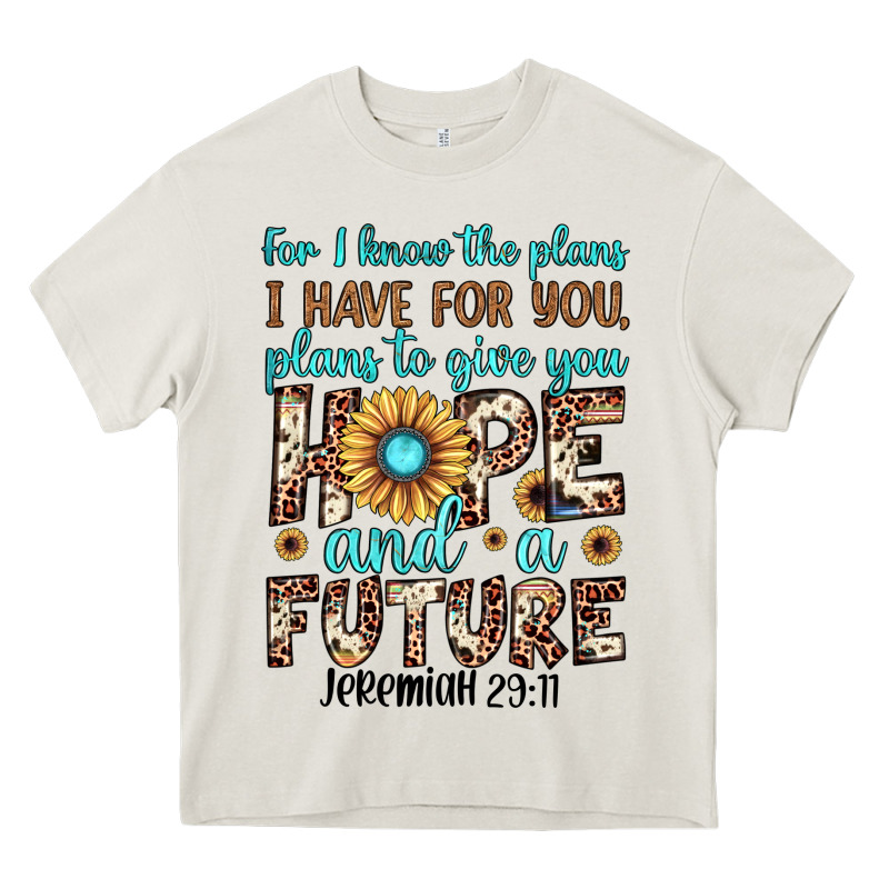 For I Know The Plans I Have For You Plans To Give You Hope And A Futur Heavy Core Tee by JahusDesignShop | Teevron