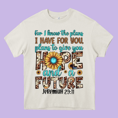 For I Know The Plans I Have For You Plans To Give You Hope And A Futur Heavy Core Tee Designed By Jahusdesignshop