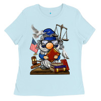 Baby Blue judge  gnome Ladies Tee - BarkalooDesign