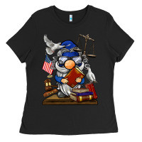 Black judge  gnome Ladies Tee - BarkalooDesign