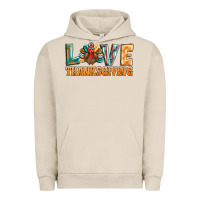 Pigment French Oak love thanksgiving western turkey Urban Hoodie - BarkalooDesign