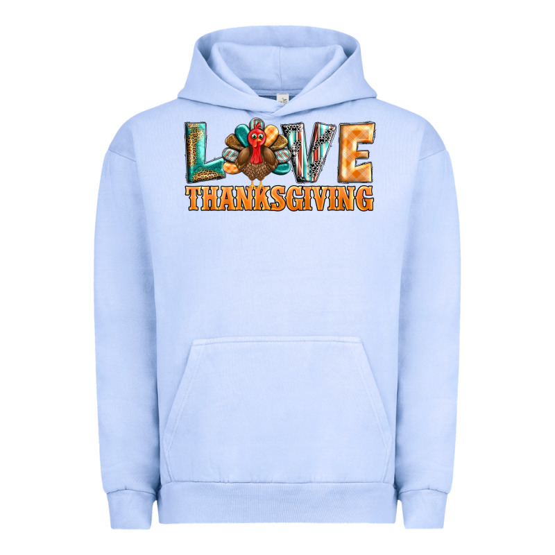 Love Thanksgiving Western Turkey Urban Hoodie by BarkalooDesign | Teevron