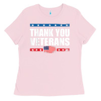 Bubblegum Pink Shirts For Veterans, Thank You Veterans Shirt Veterans Day Ladies Tee - lanVoArt