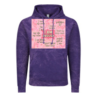 Cloud Purple i am enough with glitter Vintage Hoodie - TumblerDesignByShophia
