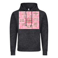 Vintage Black i am enough with glitter Vintage Hoodie - TumblerDesignByShophia