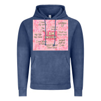 Vintage Denim i am enough with glitter Vintage Hoodie - TumblerDesignByShophia
