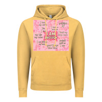Vintage Mustard i am enough with glitter Vintage Hoodie - TumblerDesignByShophia