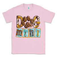 Bubblegum Pink Dog Mini with Paw Classic Tee - texasbilliewilder