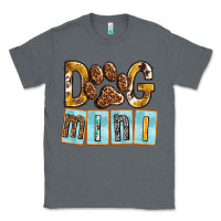 Charcoal Heather Dog Mini with Paw Classic Tee - texasbilliewilder