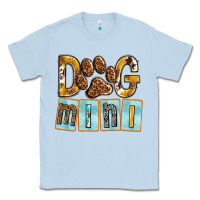 Dusty Blue Dog Mini with Paw Classic Tee - texasbilliewilder