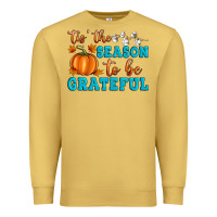 Antique Gold Tis' the Season To Be Grateful Premium Sweatshirt - Artiststas