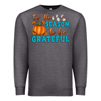Charcoal Heather Tis' the Season To Be Grateful Premium Sweatshirt - Artiststas