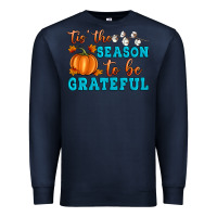 Navy Tis' the Season To Be Grateful Premium Sweatshirt - Artiststas