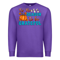Purple Tis' the Season To Be Grateful Premium Sweatshirt - Artiststas