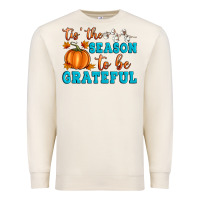 Sandshell Tis' the Season To Be Grateful Premium Sweatshirt - Artiststas