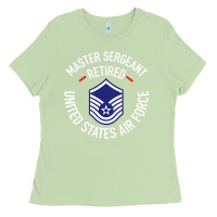 Matcha Limited Edition Master Sergeant Retired Air Force Military Retiremen Ladies Tee - lanVoArt