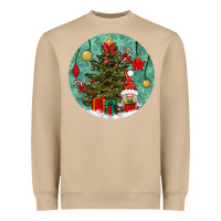 Mushroom christmas tree and gnome Heavyweight Sweatshirt - BundleAndBundleShop