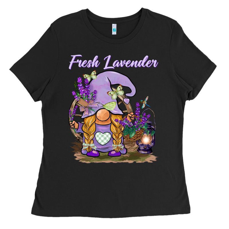 Fresh Lavender Gnome Ladies Tee by BarkalooDesign | Teevron