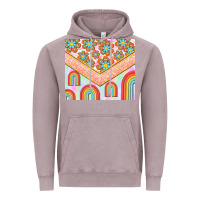 Vintage Zinc hippie rainbow and daisy Vintage Hoodie - TumblerDesignByShophia