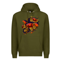 Army Green halloween pumpkin patch  2 Premium Hoodie - BundleAndBundleShop