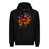 Black halloween pumpkin patch  2 Premium Hoodie - BundleAndBundleShop