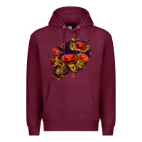Burgundy halloween pumpkin patch  2 Premium Hoodie - BundleAndBundleShop