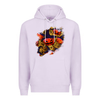 Lilac halloween pumpkin patch  2 Premium Hoodie - BundleAndBundleShop